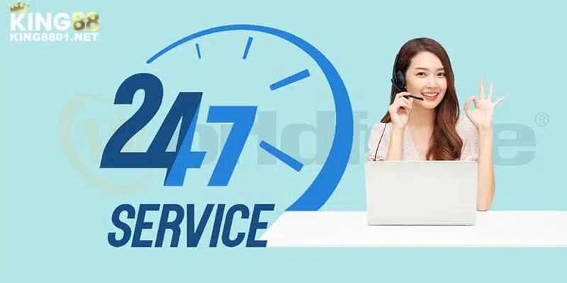 Cam kết liên hệ KING88 nhanh chóng 24/7